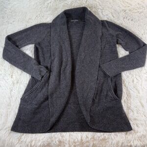 Barefoot Dreams CozyChic Lite Shawl Collar Cardigan Sweater Gray Women's Medium‎